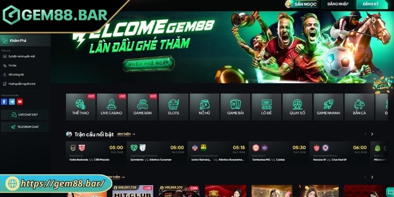 Đăng Ký GEM88 - Hướng Dẫn Chi Tiết Và Thông Tin Cần Biết 1 Truy cập website GEM88