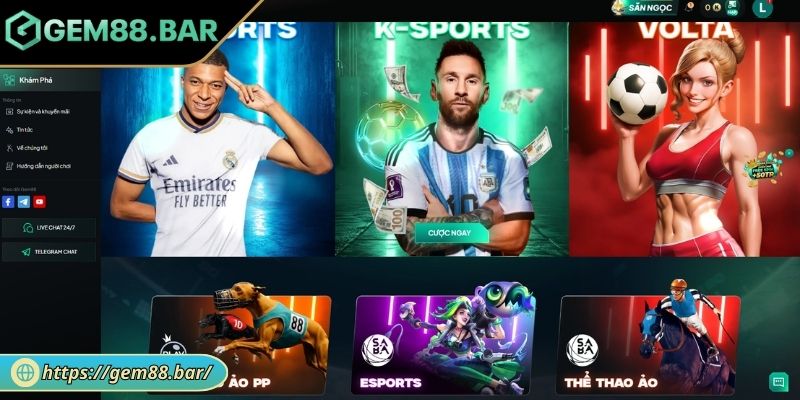 E-Sports GEM88 - Sảnh Cá Cược Thể Thao Hấp Dẫn Và Hiện Đại 1 Khám phá sảnh E-Sports GEM88