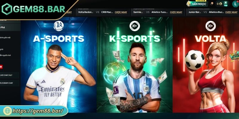 K-Sports GEM88 - Sảnh Cá Cược Thể Thao Hiện Đại Và Uy Tín 1 Giới thiệu sảnh K-Sports GEM88