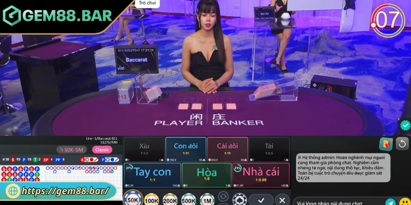 Luật chơi Baccarat online từ cao thủ GEM88
