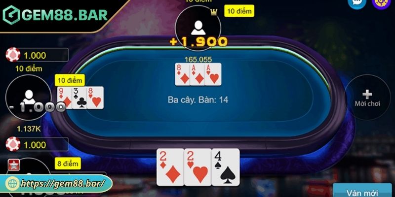 Bài Cào GEM88 - Luật Chơi Và Kinh Nghiệm Chinh Phục Dễ Thắng 3 Áp dụng chiến lược “bài trung bình”