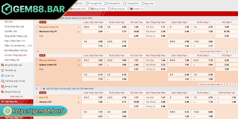 Kèo Half Time/Full Time GEM88 Và Kinh Nghiệm Soi Kèo 1 Cập nhật cách đọc kèo cược half time/full time GEM88